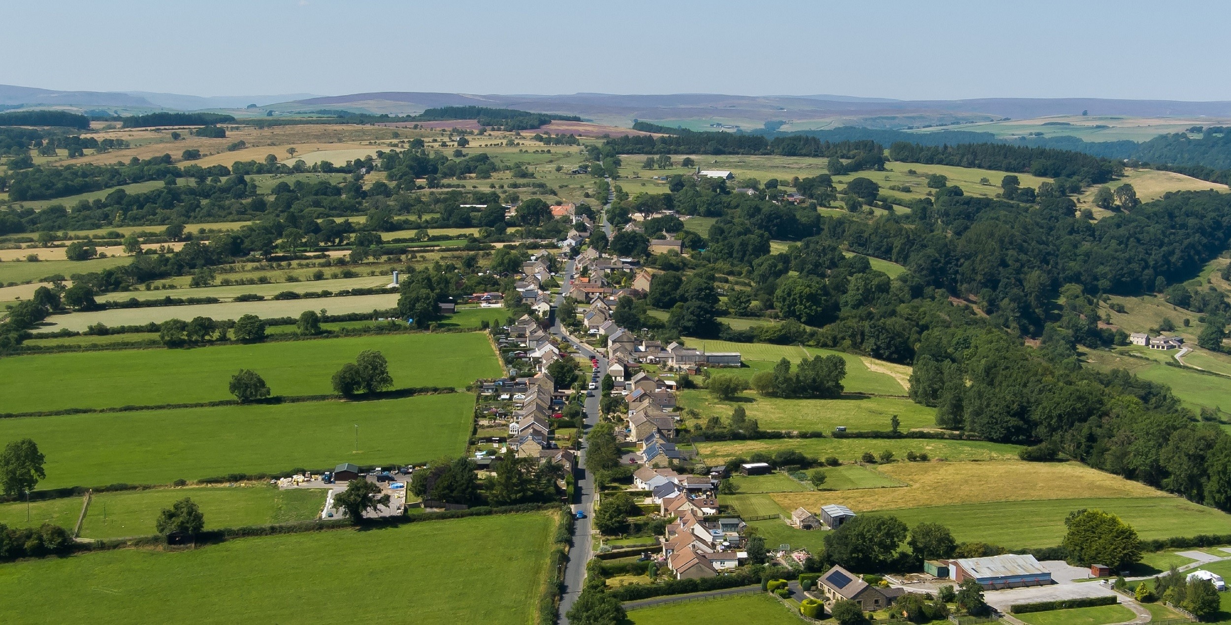 Aerial view of Hudswell